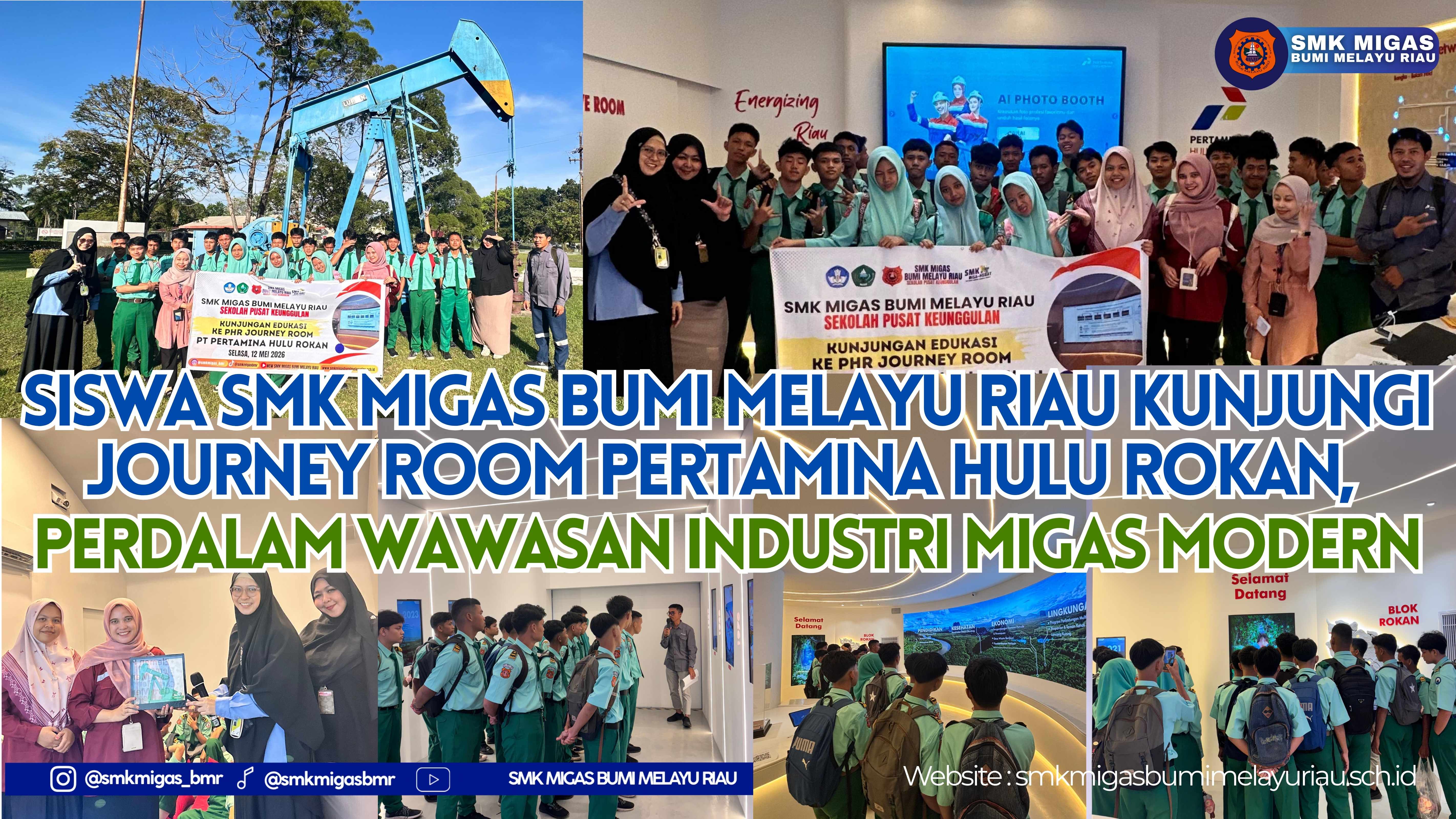 Siswa SMK MIGAS Bumi Melayu Riau Kunjungi Journey Room Pertamina Hulu Rokan, Perdalam Wawasan Industri Migas Modern
